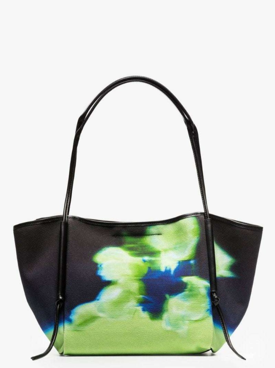 Bags * | Dries Van Noten Bags 'Printed Canvas Tote Bag'