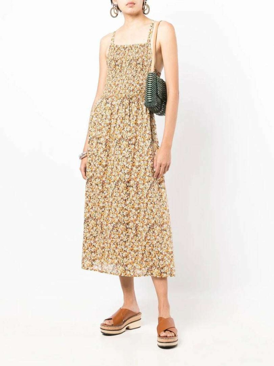 Clothing * | Faithfull The Brand Clothing 'Claretta' Floral Midi Dress