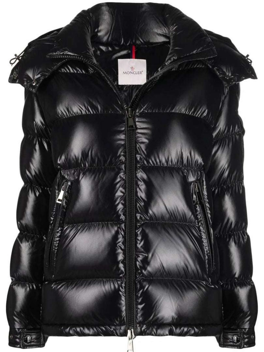 Clothing * | Moncler Black 'Fustet' Padded Jacket