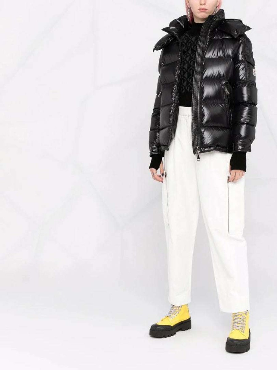 Clothing * | Moncler Black 'Fustet' Padded Jacket