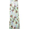 Clothing * | Rixo London 'Jordyn' Floral Wave Halterneck Maxi Dress