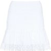 Clothing * | Charo Ruiz Clothing White 'Fleur' Lace Mini Skirt