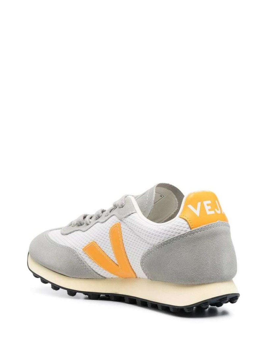 Shoes * | Veja Grey And Yellow 'Rio Branco' Suede Trainers Shoes