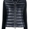 Clothing * | Moncler 'Navy Padded Cotton Cardigan'