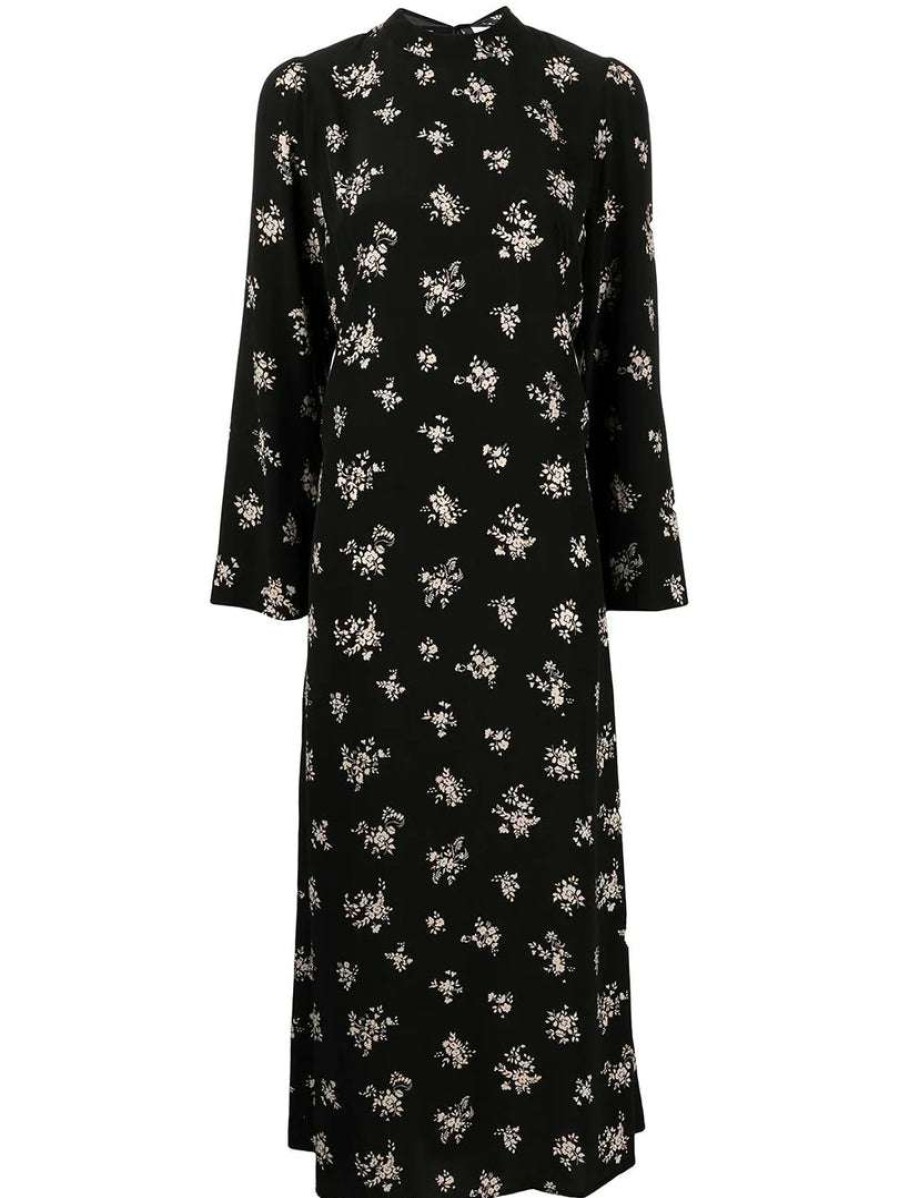 Clothing * | Rixo London 'Selena' Back Tie Floral Midi Dress