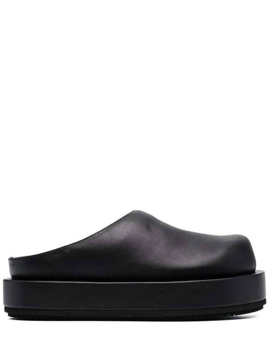 Shoes * | Paloma Barcelo Shoes Black 'Daga' Platform Mules