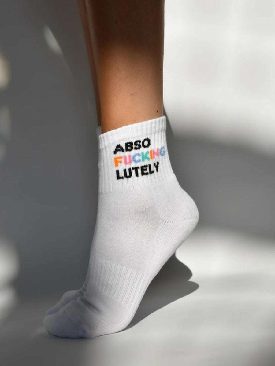 Accessories * | Soxygen Unisex 'Abso Fucking Lutely' Ankle Socks