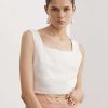 Clothing * | Sancia White 'Fidelia' Crop Top