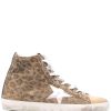 Shoes * | Golden Goose 'Francy' Leopard High Top Sneakers