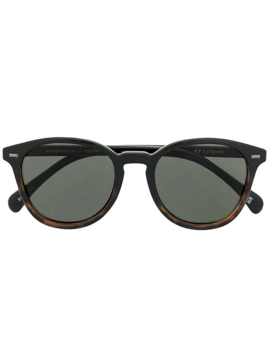 Accessories * | Le Specs New In Unisex Black Tortoiseshell 'Bandwagon' Sunglasses