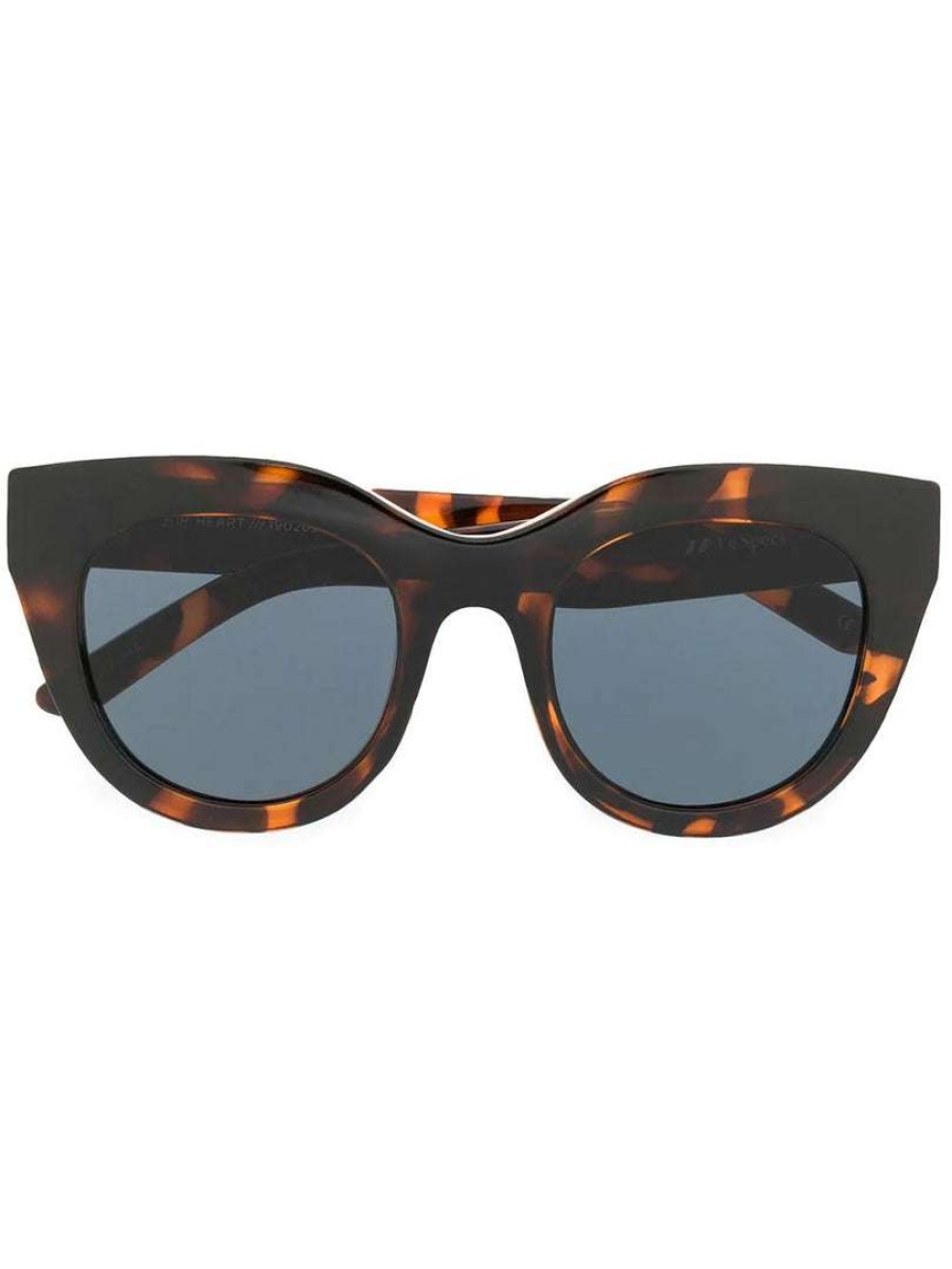 Accessories * | Le Specs 'Air Heart' Brown Tort Sunglasses