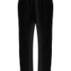 Clothing * | Alexanderwang.T Clothing Black 'Stretch Corduroy Logo Sweatpants'