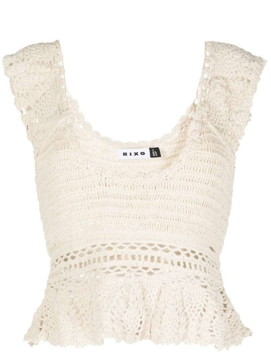 Clothing * | Rixo London 'Indiana' Crochet Top