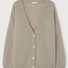 Clothing * | American Vintage Taupe 'Pinobery' Mohair Cardigan Clothing