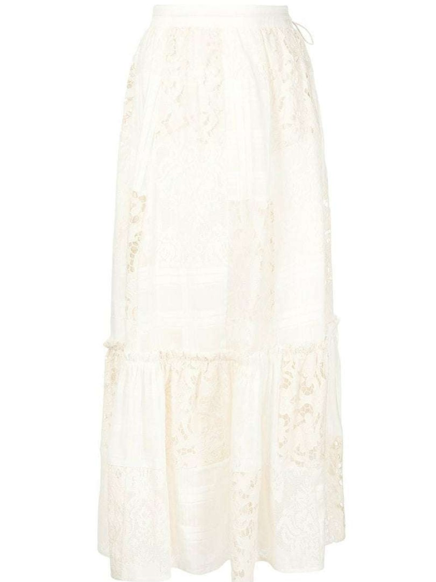 Clothing * | Zimmermann 'Andie Tie Midi Skirt'