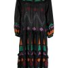 Clothing * | Stella Nova Clothing 'Esther' Block Embroidered Midi Dress