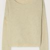 Clothing * | American Vintage Light Beige 'Damsville H22' Knit Sweater