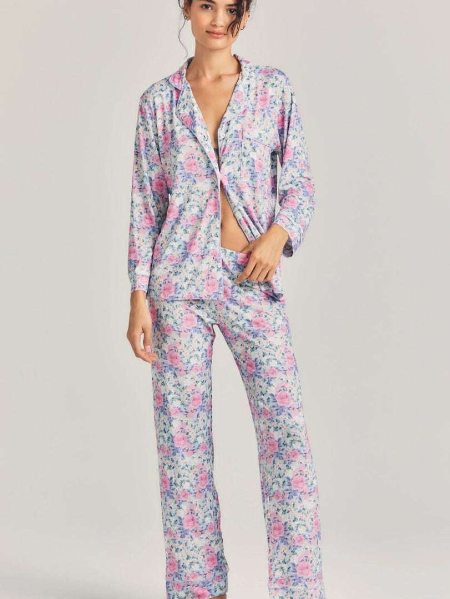 Clothing * | Stripe And Stare Clothing 'Primrose Pinkberry Pyjama Set'