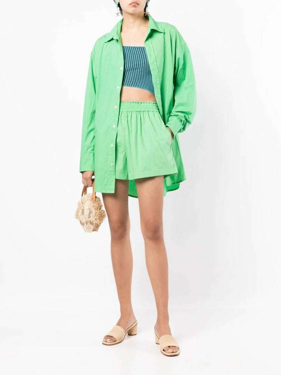 Clothing * | Faithfull The Brand Green 'Elva Shorts' New In